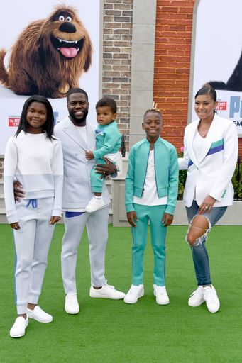 Eniko Hart, Heaven Hart, Hendrix Hart, Kenzo Hart, and Kevin Hart arrive for the premiere of "The Secret Life of Pets 2" on June 2, 2019 in Westwood, California | Source: Getty Images (Photo by Gregg DeGuire/WireImage)
