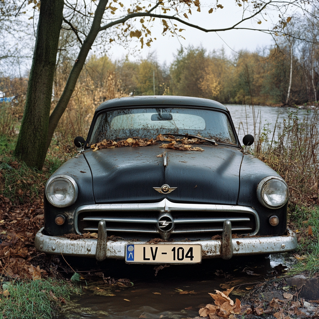 A parked old car | Source: Midjourney