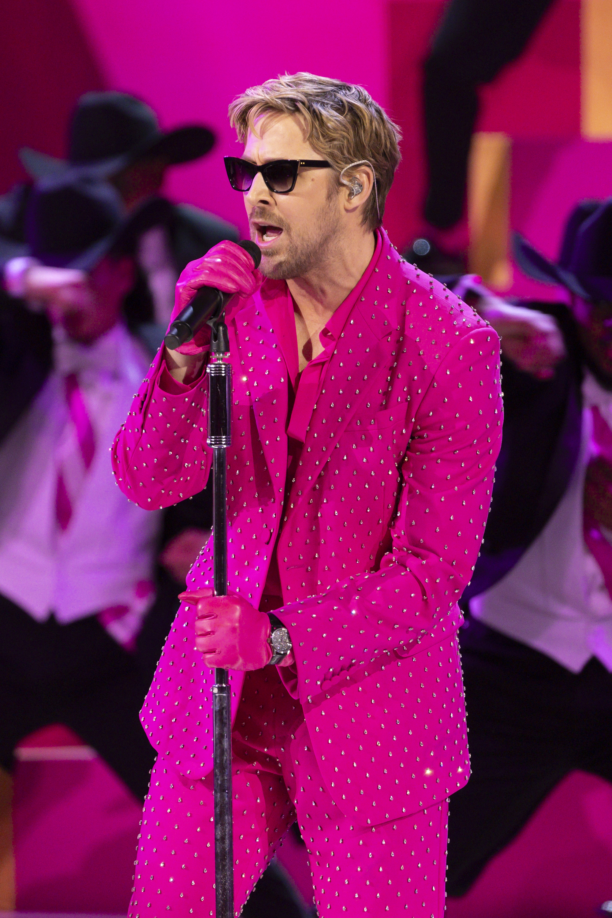Ryan Gosling performs at the 96th Annual Oscars on March 10, 2024 in Los Angeles, California | Source: Getty Images