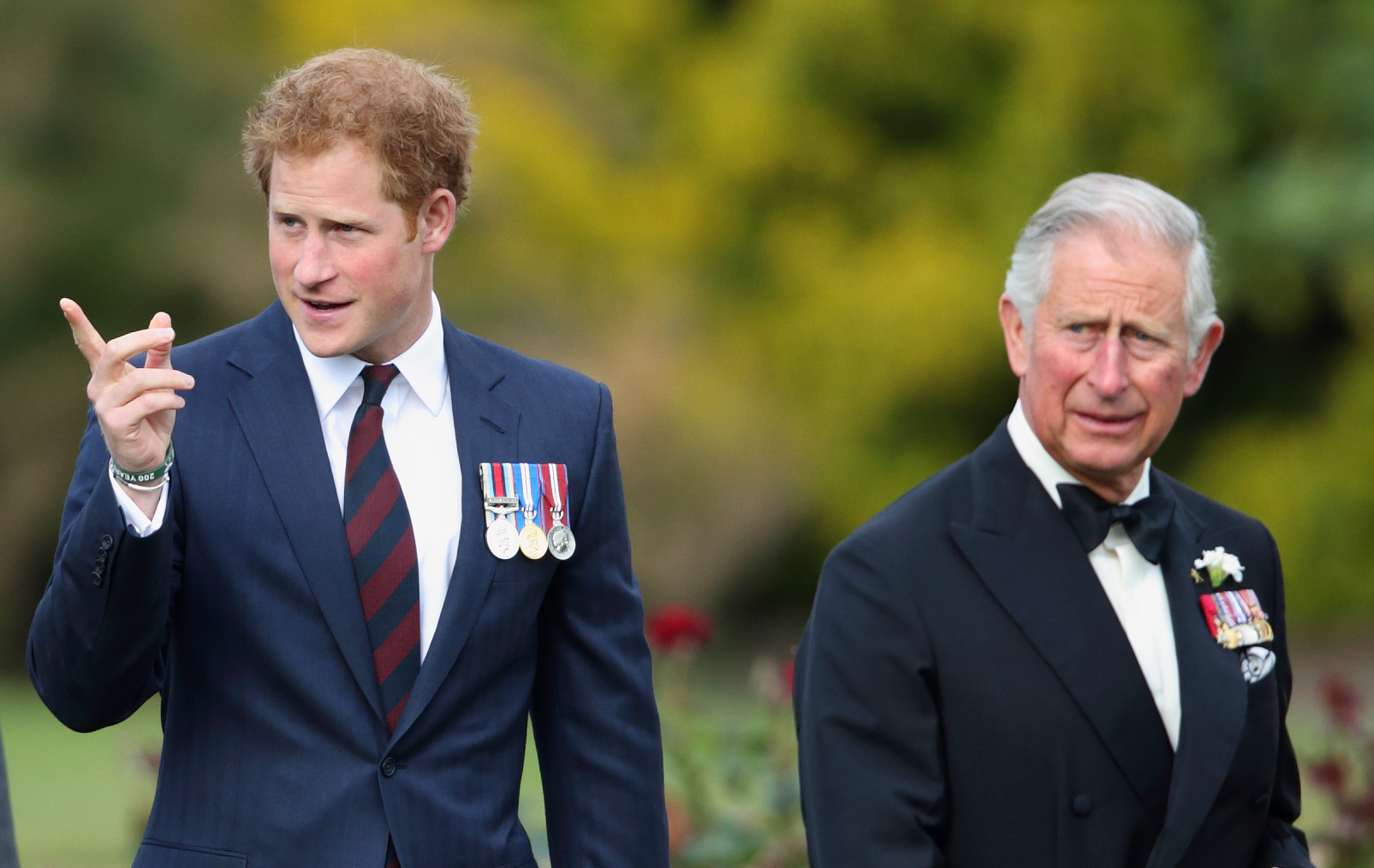 Prince Harry and King Charles, at the Royal Hospital Chelsea on June 9, 2015, in London, England. | Source: Getty Images
