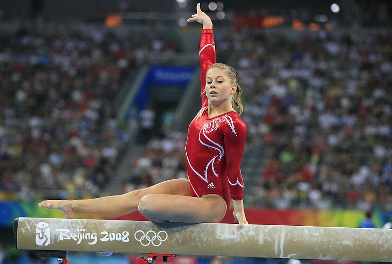 Shawn Johnson during the 2008 Beijing Olympics in Beijing, China, on August 13, 2008 | Photo: Getty Images    