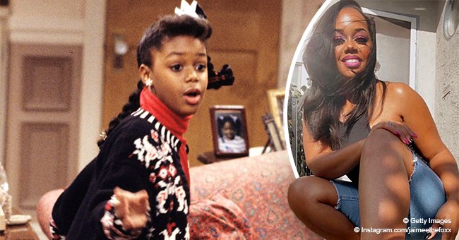 Family Matters' Actress Jaimee Foxworth Poses on Her 41st B-Day in a Black  Top & Denim Shorts