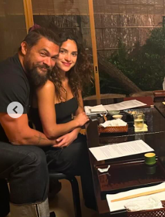 Jason Momoa and Adria Arjona posing for a picture, posted on May 20, 2024 | Source: Instagram/prideofgypsies