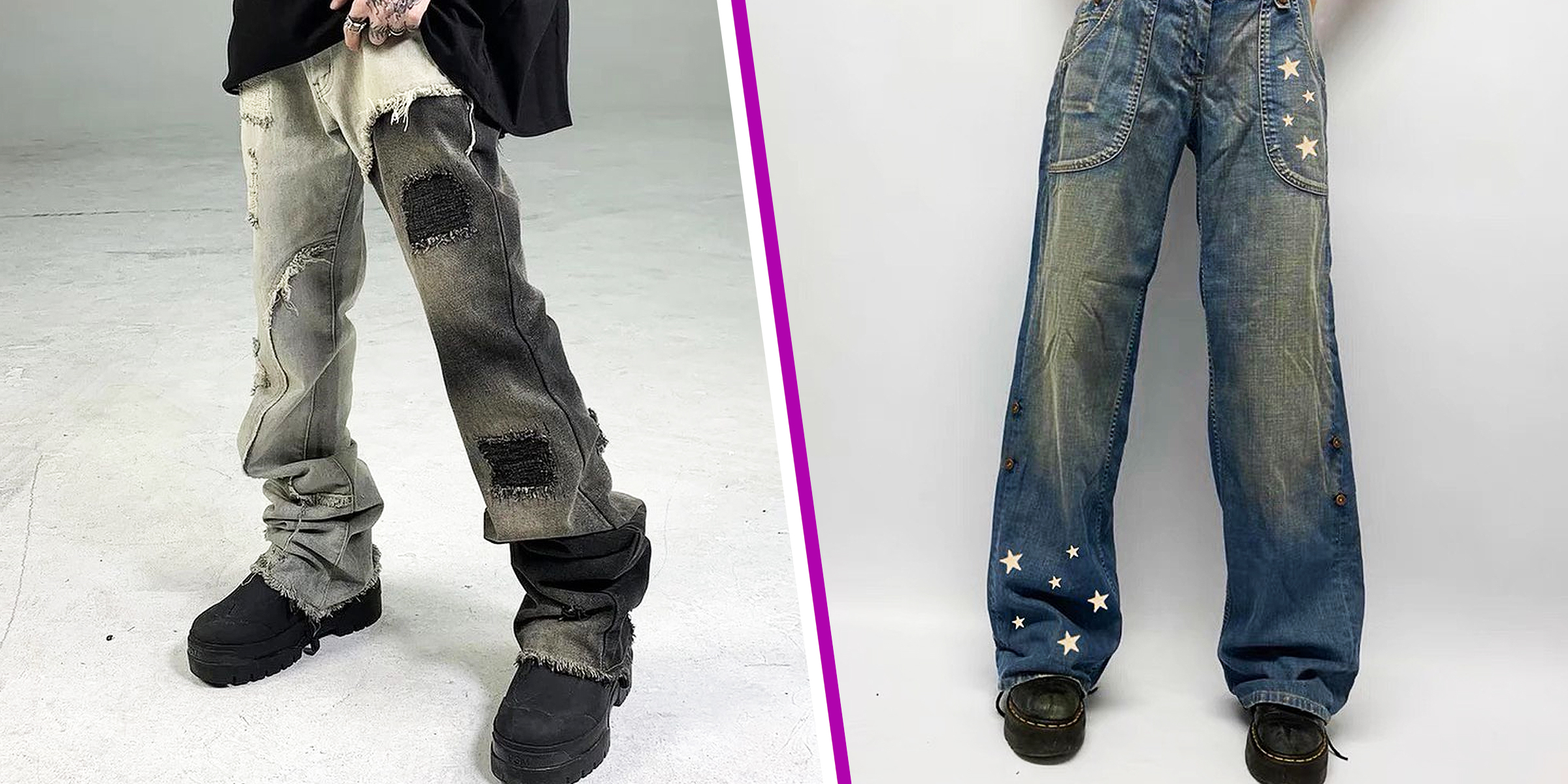 Y2K-inspired jeans | Source: Instagram/bublegum_xs | Instagram/from.ungulug