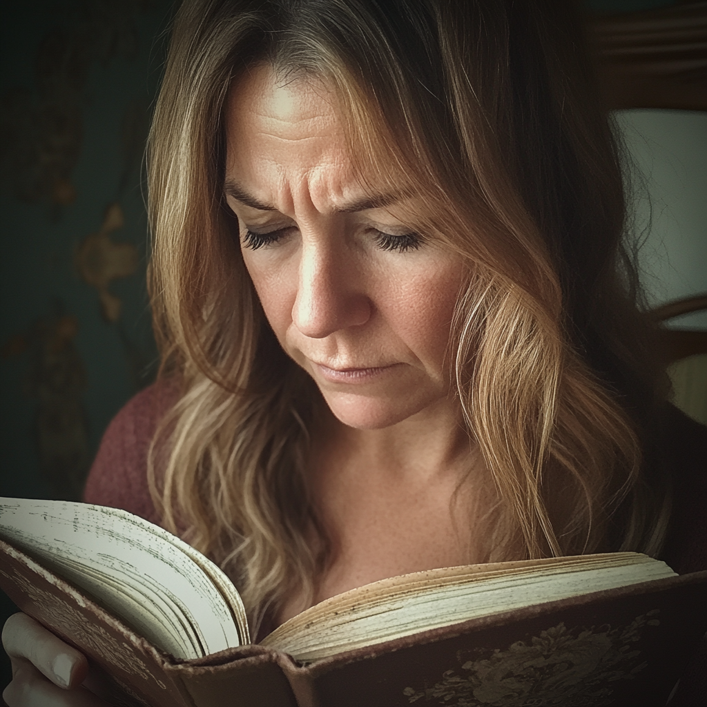 A woman reading a book | Source: Midjourney