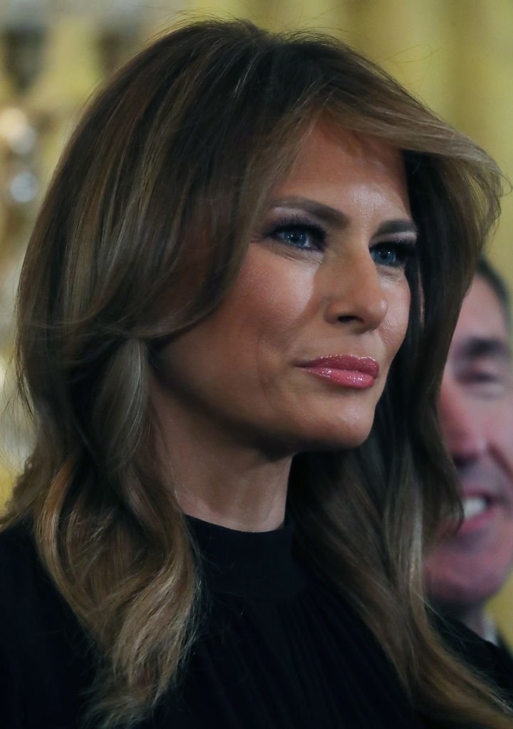 U.S. first lady Melania Trump attends a Hanukkah Reception in the East Room of the White House | Photo: Getty Images