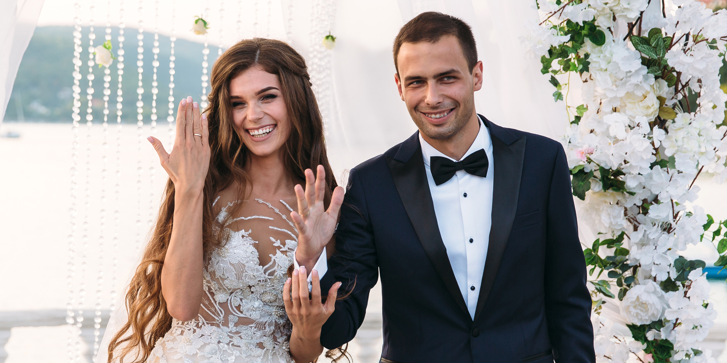 A happy just-married couple | Source: Shutterstock