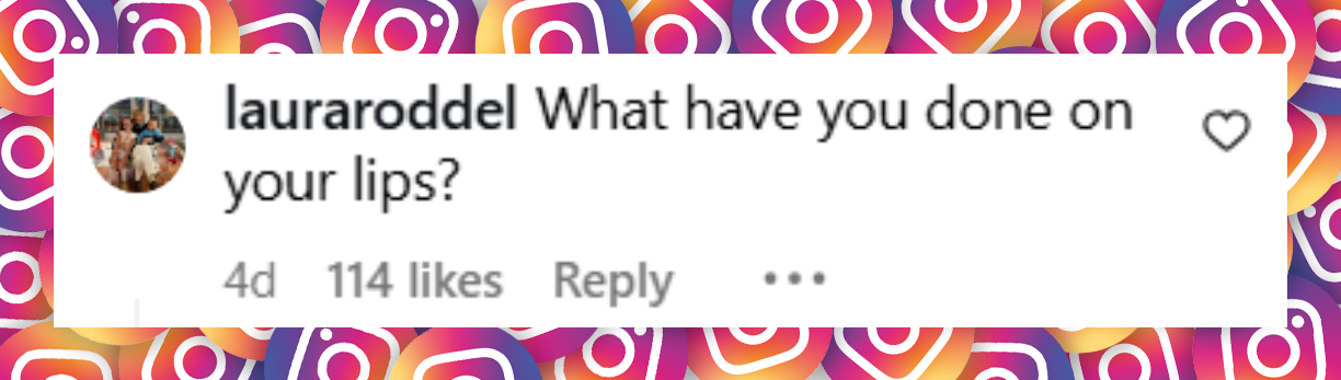 A netizen's comment about Gwyneth Paltrow's lips on her video, dated July 19, 2025 | Source: Instagram/gwynethpaltrow