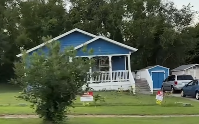 Gypsy Rose Blanchard's former house, from a clip dated July 10, 2024 | Source: Instagram/entertainmenttonight