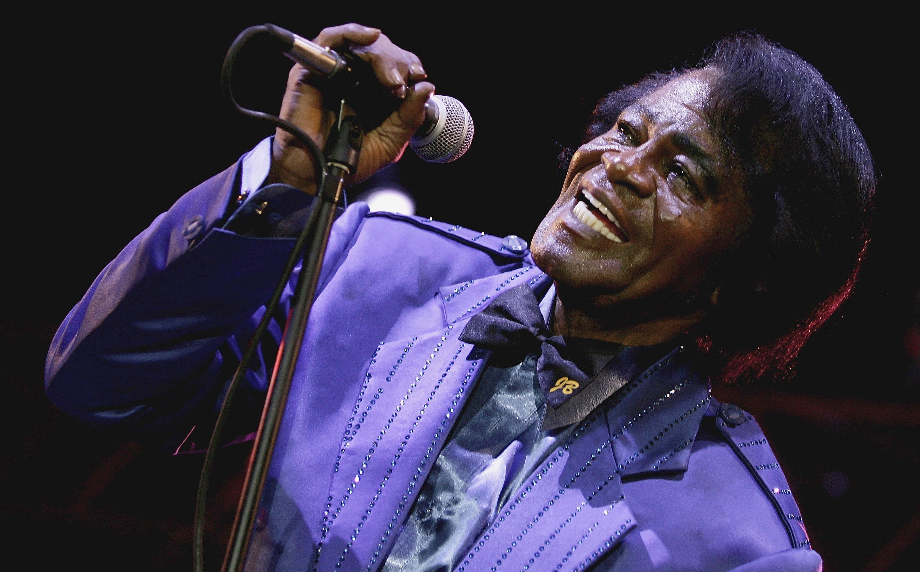 James Brown singing at HM Tower Of London Festival Of Music's inaugural jazz | Getty Images