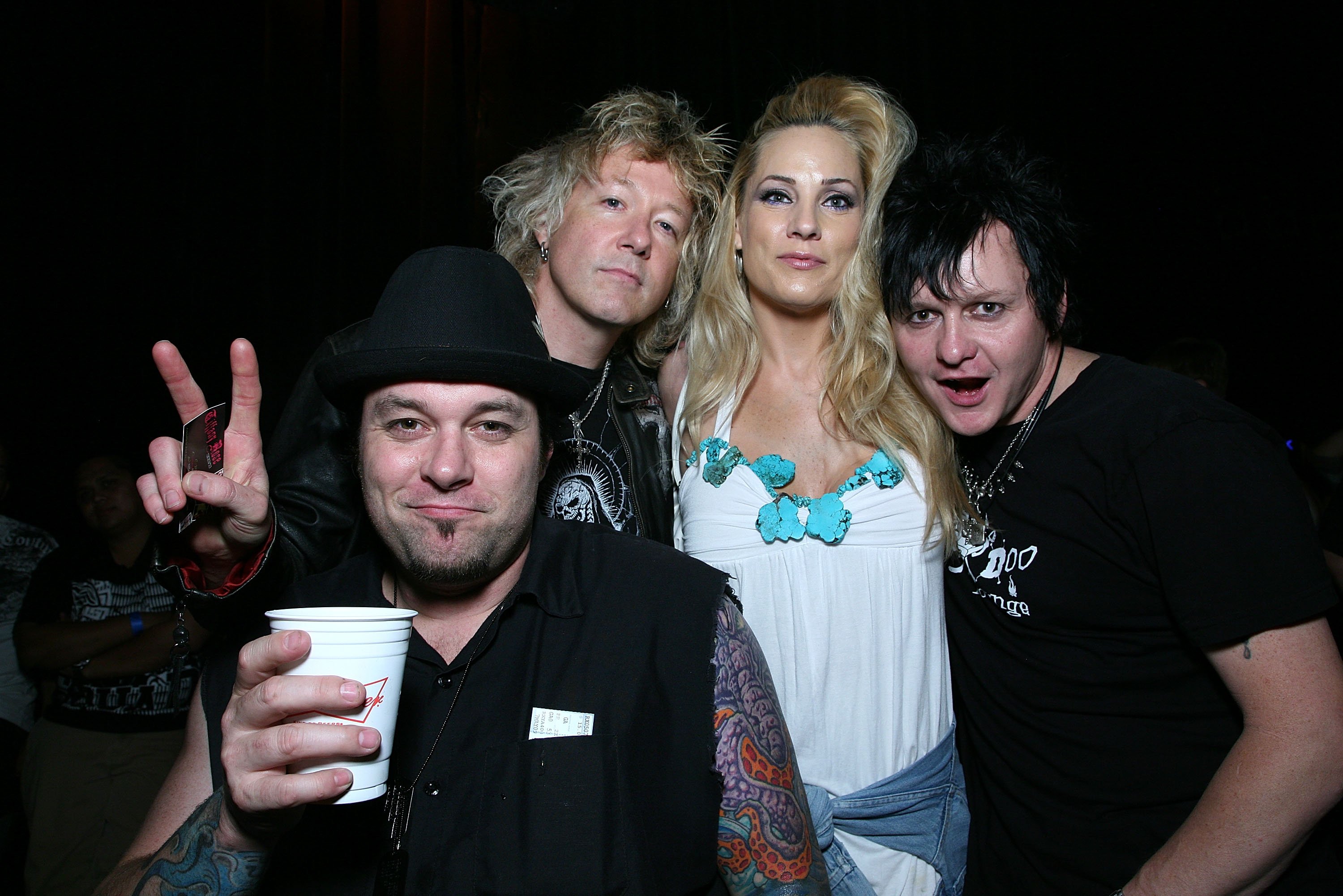 Athena Lee and other members of "Krunk" pose for a picture at the Chelsea Girls in California in 2009 | Source: Getty Images 