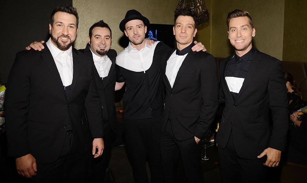 Joey Fatone, Chris Kirkpatrick, Justin Timberlake, JC Chasez and Lance Bass of N'Sync attending the 2013 MTV Video Music Awards in New York City. I Image: Getty Images.