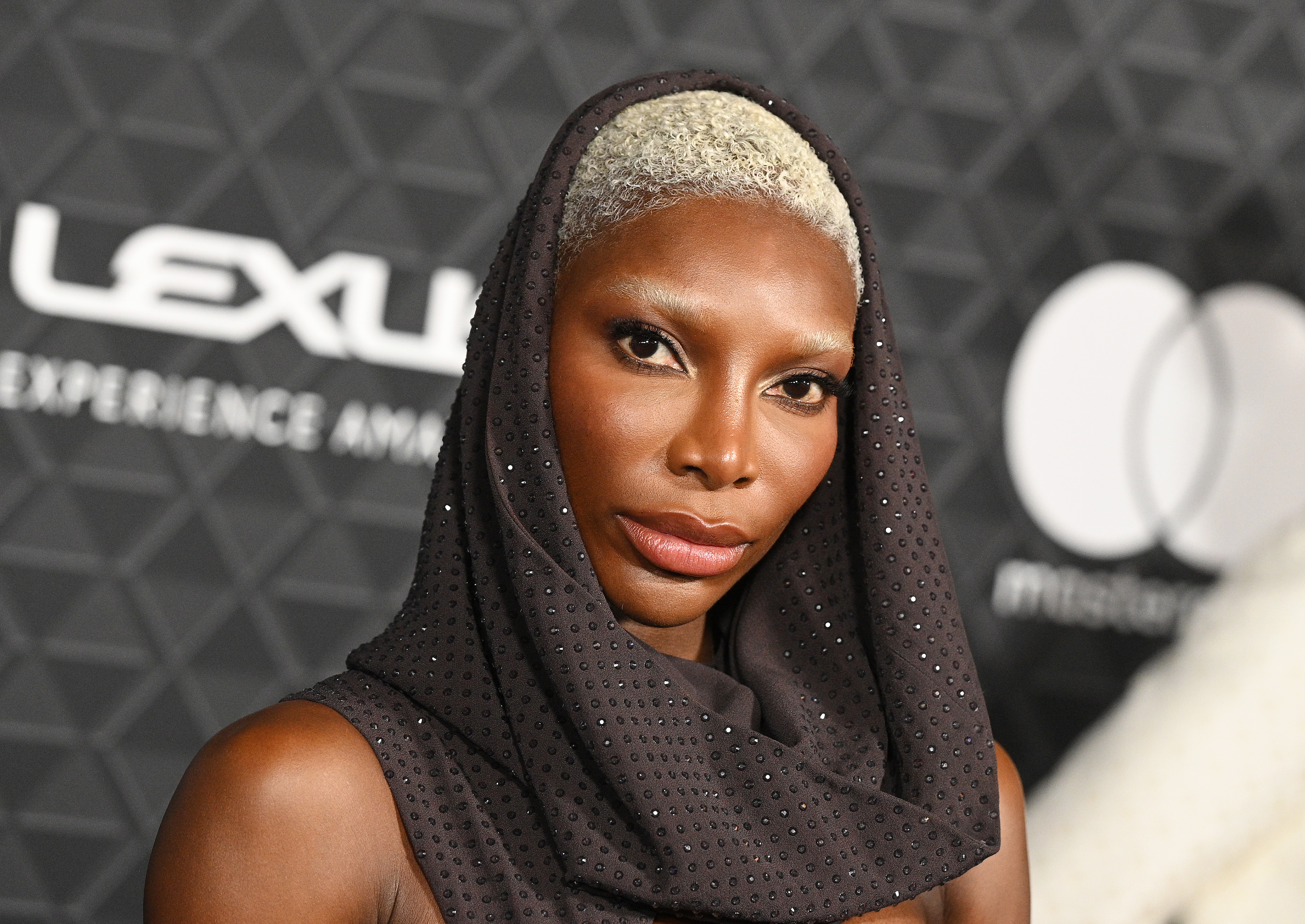 Michaela Coel attends the world premiere of Marvel Studios "Black Panther: Wakanda Forever" at the Dolby Theatre on October 26, 2022, in Los Angeles, California. | Source: Getty Images