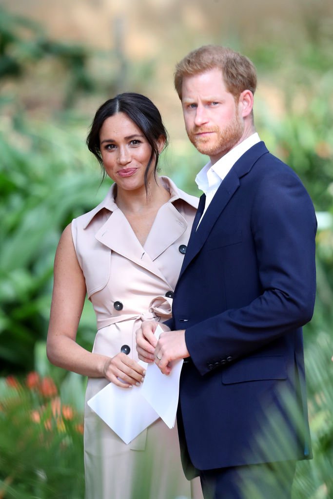 Prince Harry and Meghan Markle pictured at a Creative Industries and Business Reception, 2019, Johannesburg, South Africa. | Photo: Getty Images 