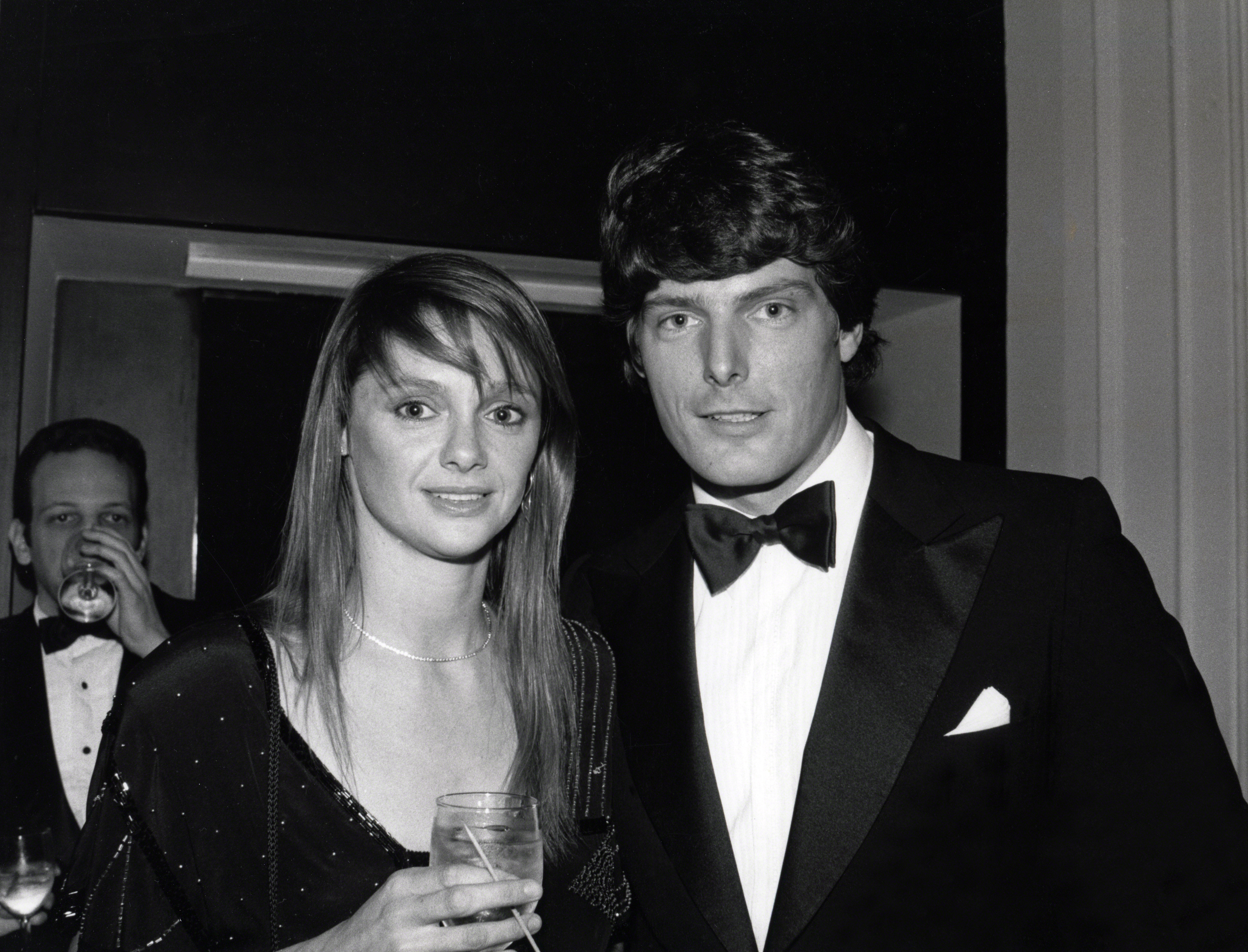 Christopher Reeve and Gae Exton attend the 55th Annual Academy Awards Governer's Ball circa 1983 in Los Angeles, California | Source: Getty Images
