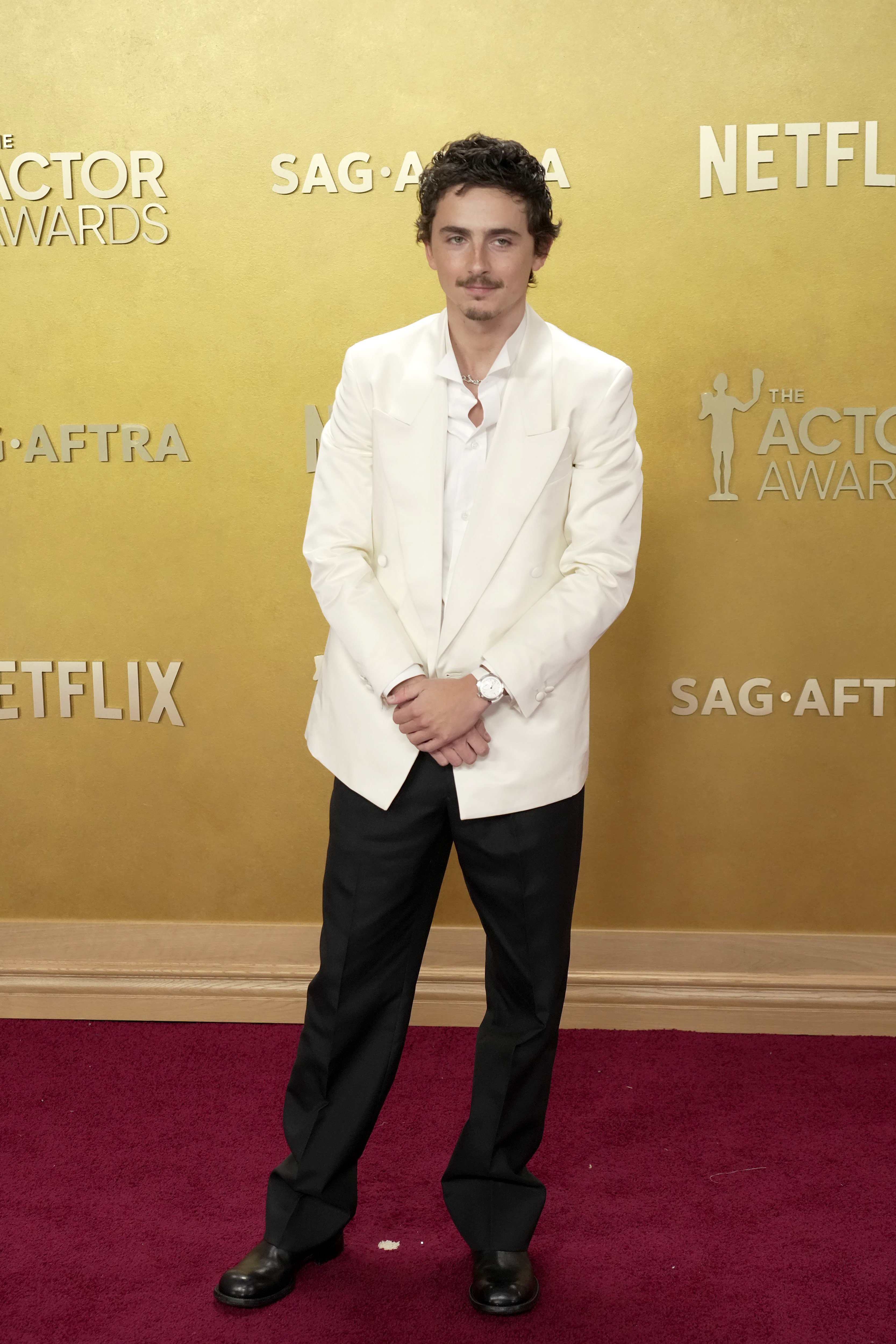 Timothée Chalamet arrives at the 32nd Annual Actor Awards at the Shrine Auditorium & Expo Hall in Los Angeles | Source: Getty Images