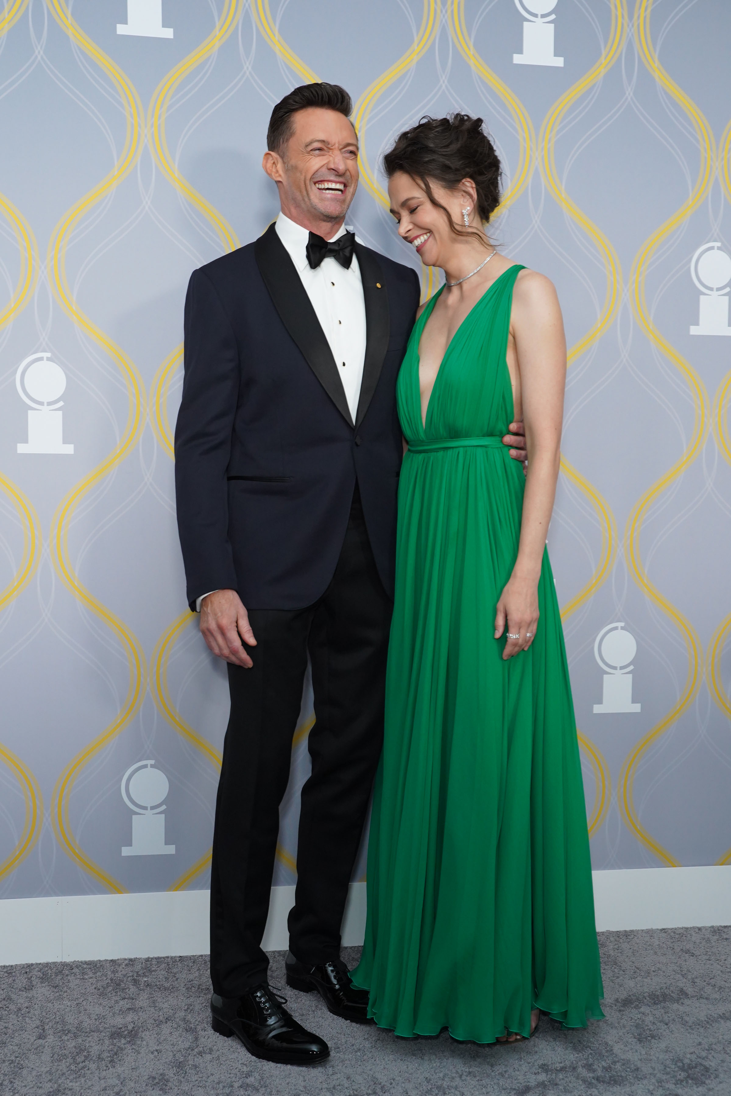 Hugh Jackman and Sutton Foster in New York City, on June 12, 2022. | Source: Getty Images