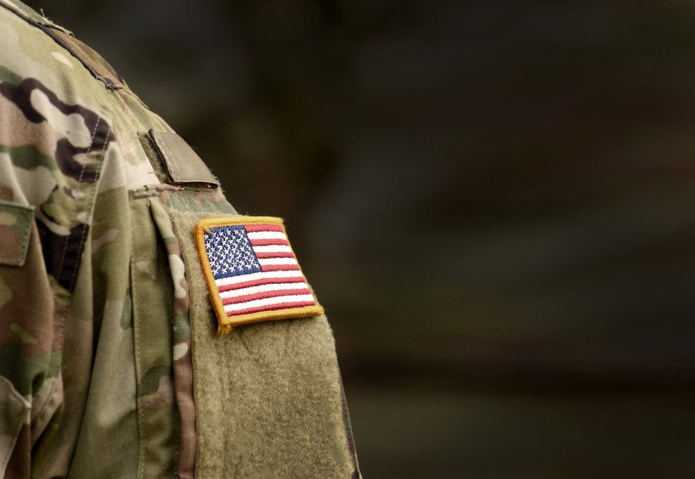 Detalle del uniforme de un soldado estadounidense. | Foto: Shutterstock