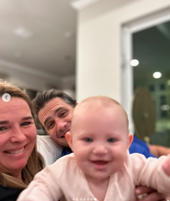 Todd and Kristine Blanche with their grandbaby, from a post dated September 19, 2024 | Source: Instagram/kristineblanchephd