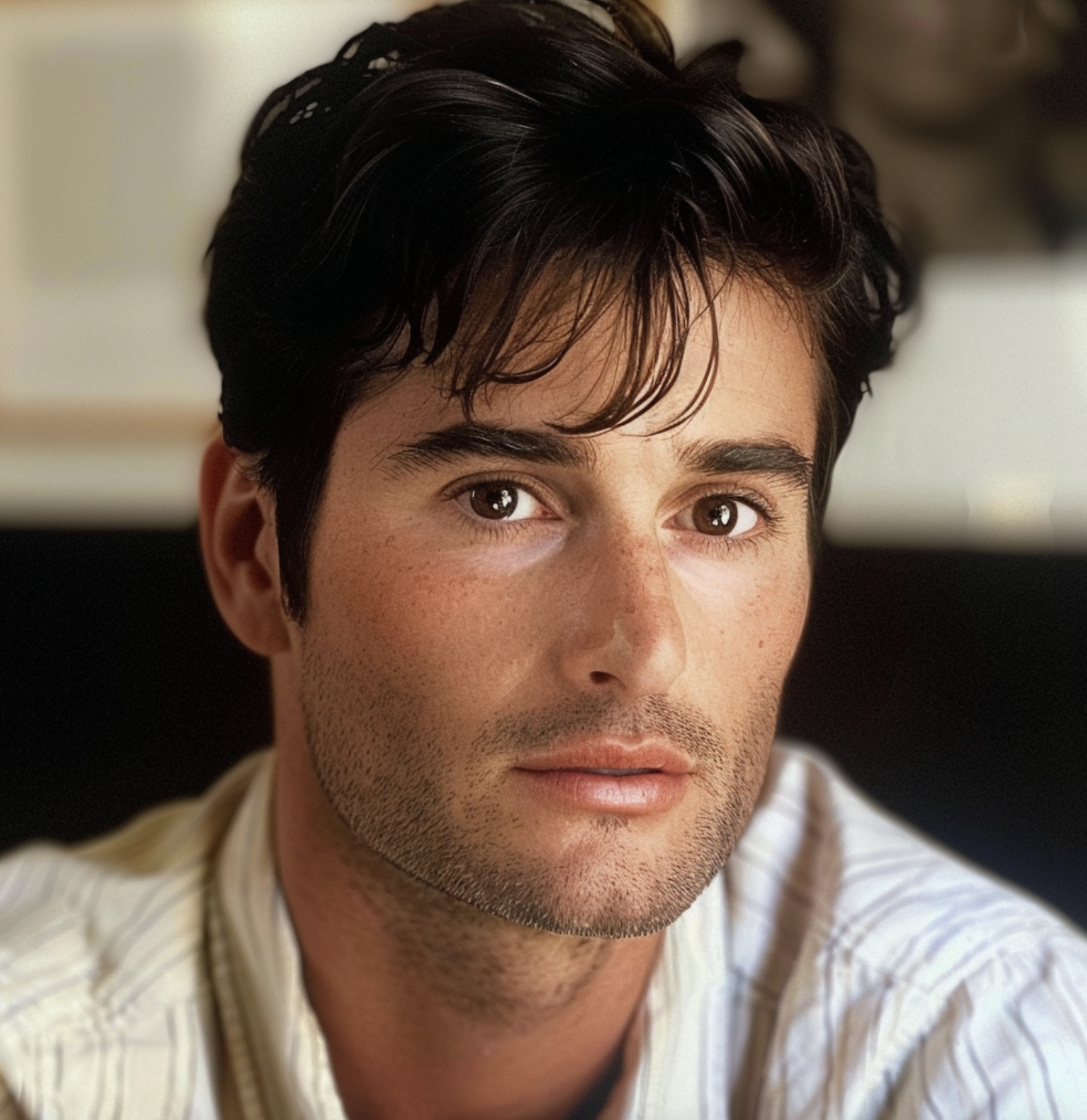 An AI generated photo of Demi Moore as a man | Source: Midjourney