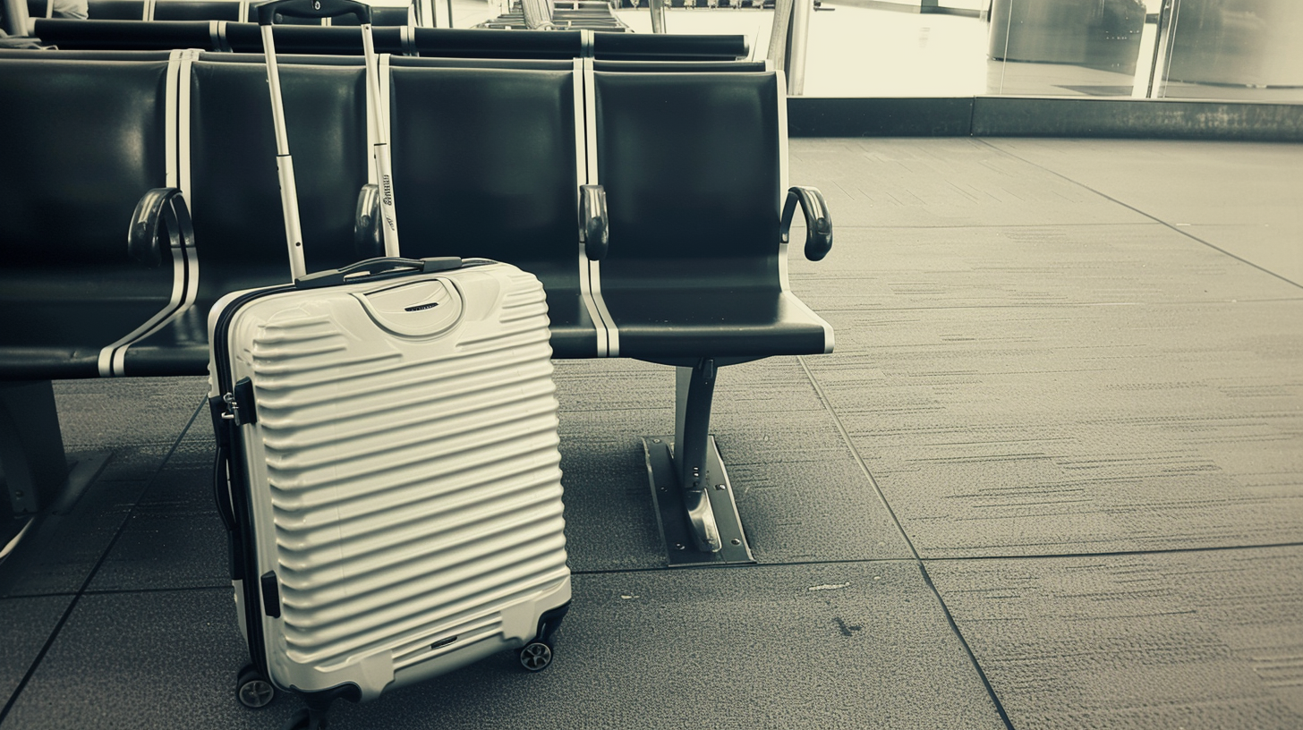 A lost suitcase in the airport | Source: Midjourney