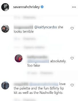 Fans reactions to Chrisley's make-up photos | Source: Instagram/@Savannahchrisley