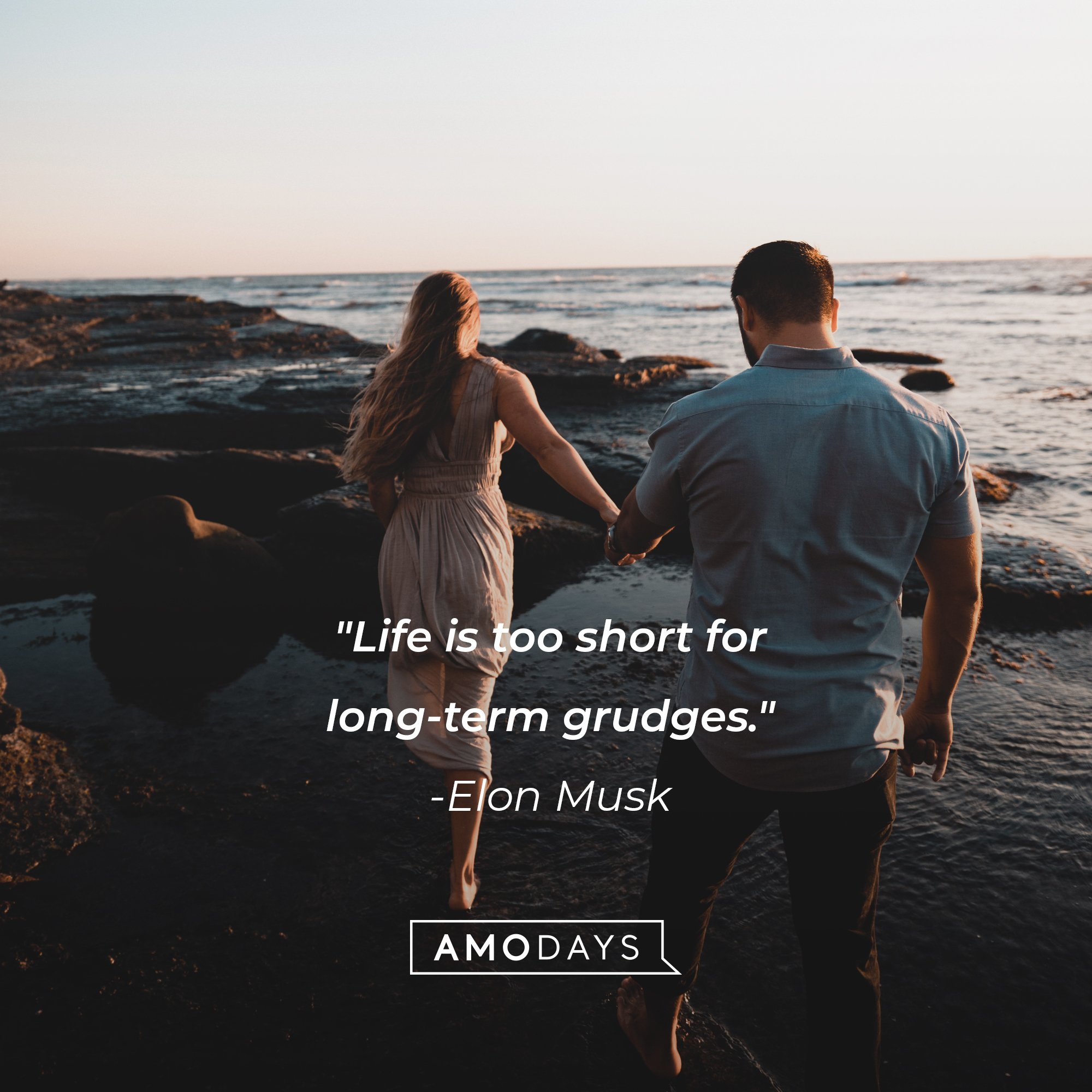 Elon Musk’s quote: "Life is too short for long-term grudges." | Image: AmoDays    