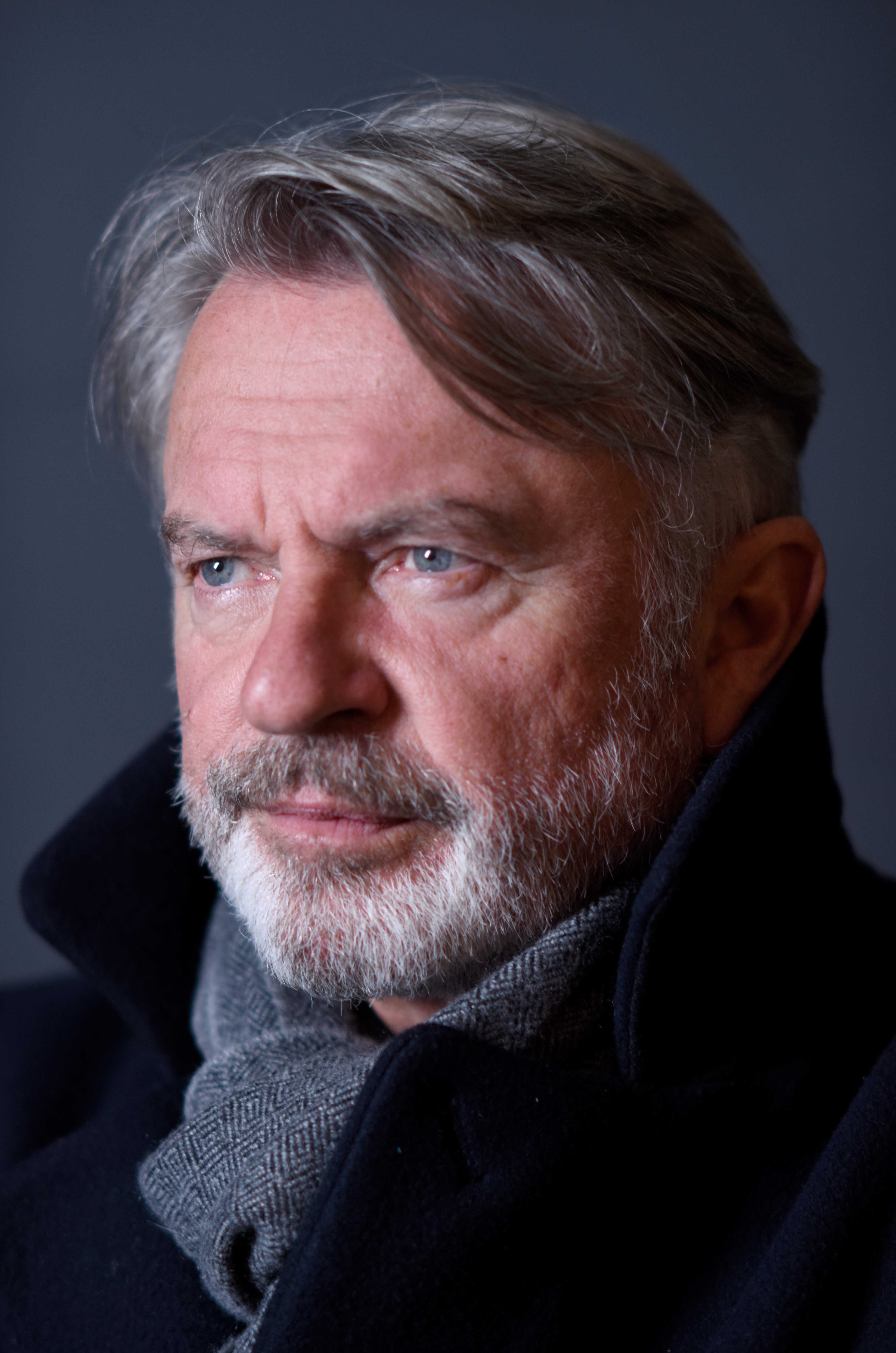 Sam Neill poses for a portrait during the WireImage Portrait Studio at Village at The Lift on January 22, 2016 in Park City, Utah. | Source: Getty Images
