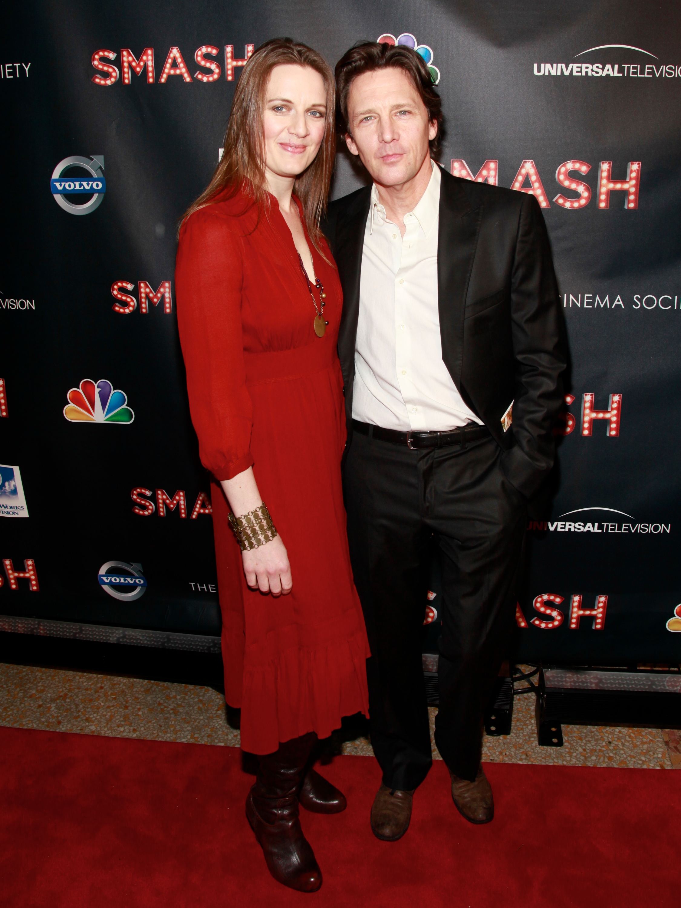 Dolores Rice and Andrew McCarthy at the NBC Entertainment & Cinema Society with Volvo premiere of "Smash" at the Metropolitan Museum of Art on January 26, 2012, in New York City. | Source: Getty Images