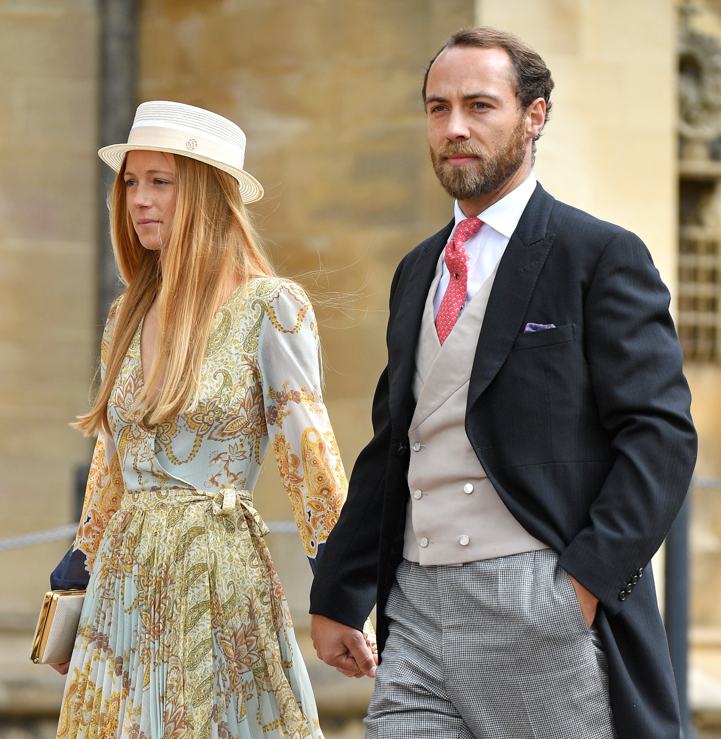 James Middleton and fiance Alizee Thevenet attend the wedding of Lady Gabriella and Thomas Kingston in 2019. | Photo: Getty Images