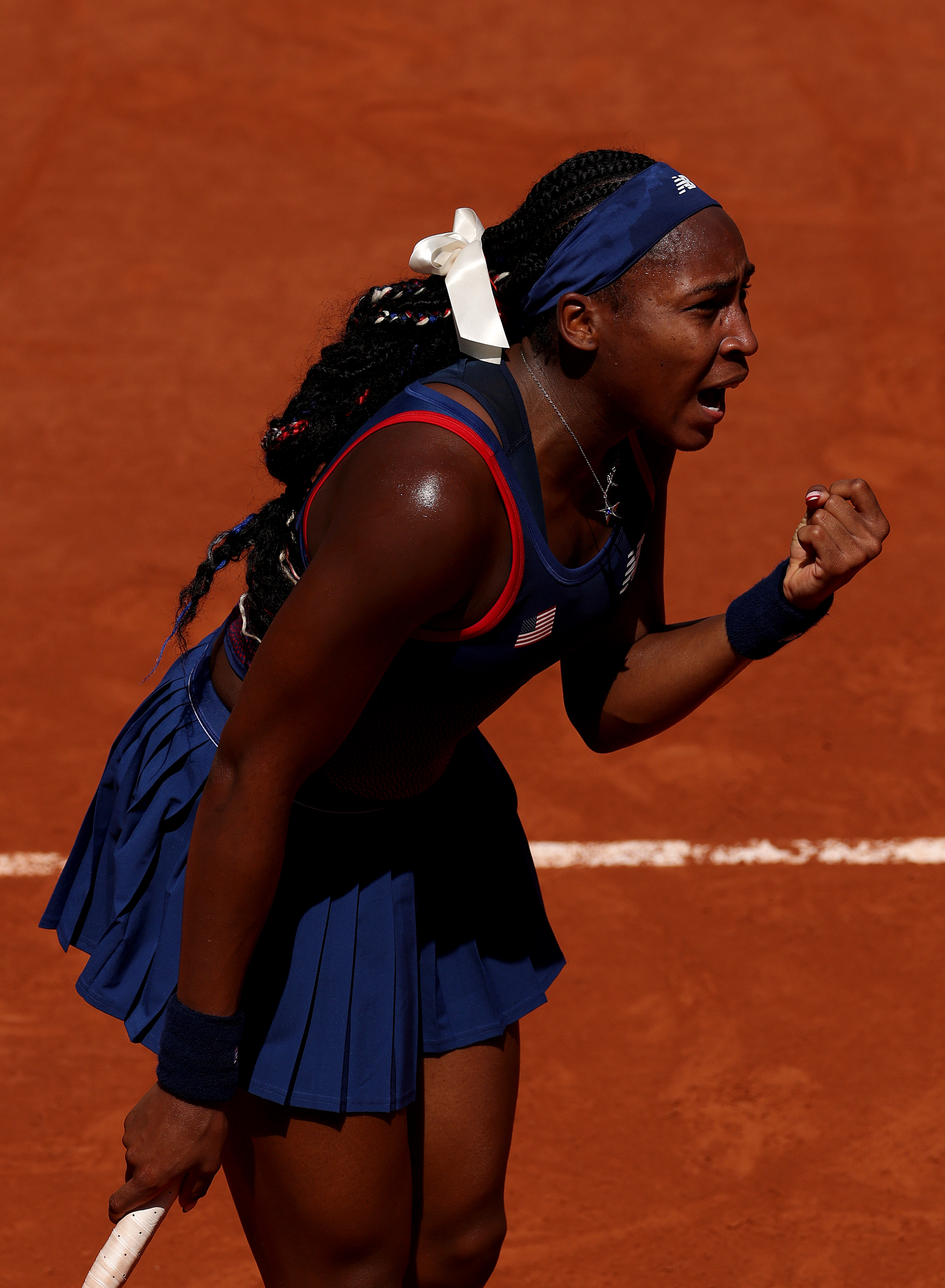 Coco Gauff on day three of the Olympic Games Paris 2024 on July 29, 2024 | Source: Getty Images