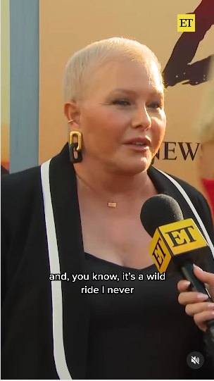 A screenshot of Nicole Eggert taken from an interview posted on August, 27, 2024 during the "After Baywatch: Moment in The Sun." premiere | Source: Instagram/entertainmenttonight