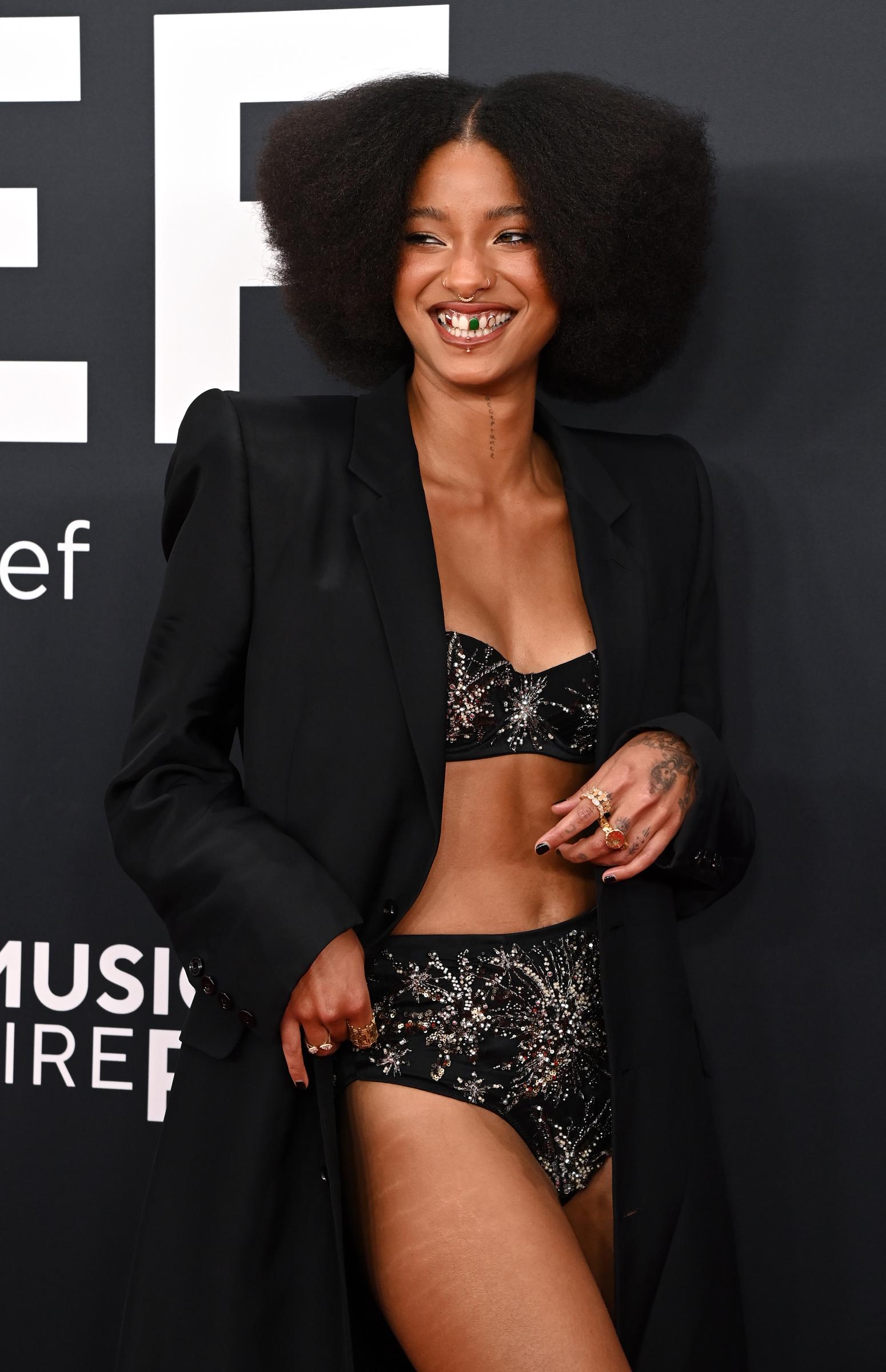 Willow Smith poses on the red carpet at the 67th Annual Grammy Awards on February 2, 2025, in Los Angeles, California. | Source: Getty Images