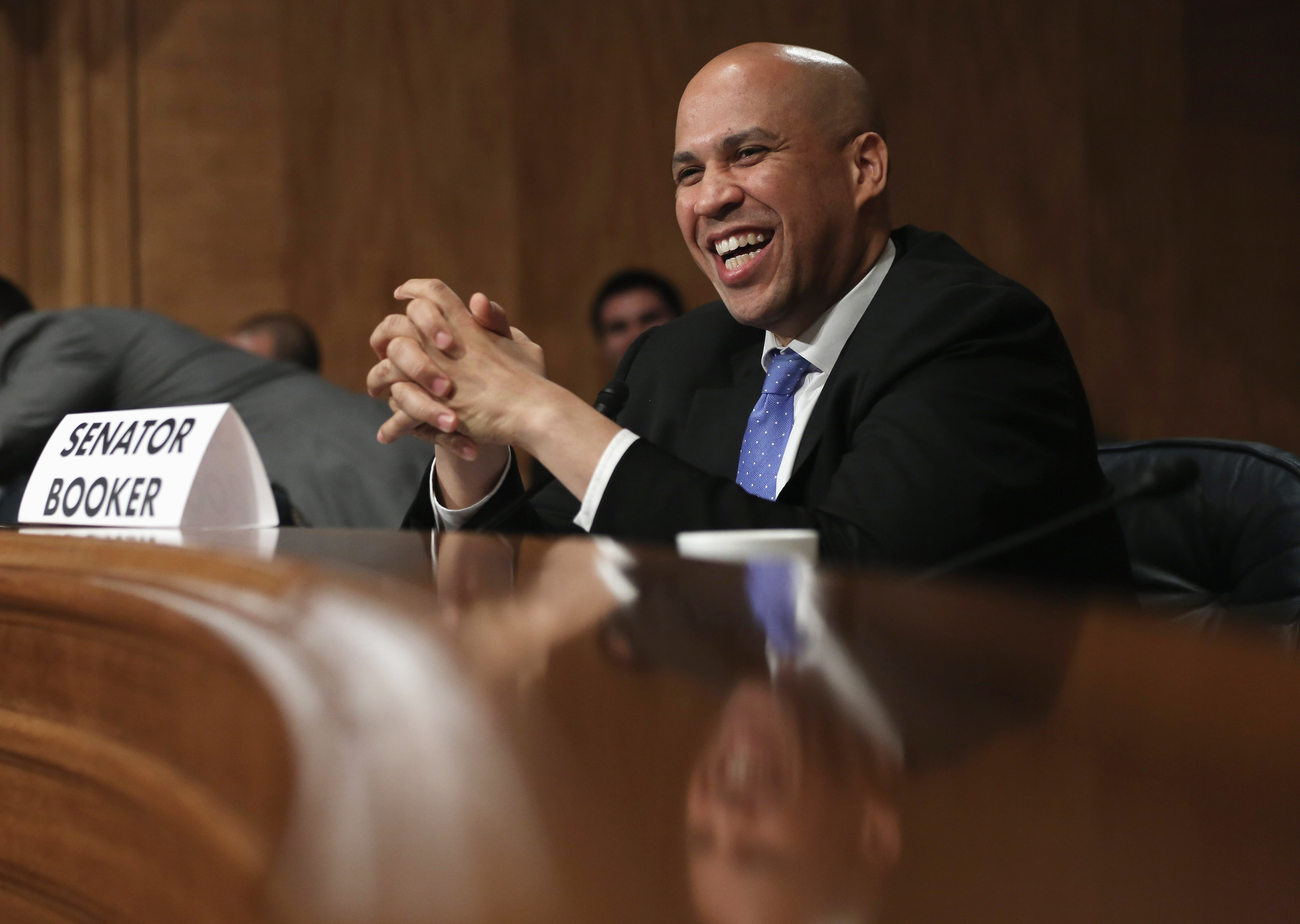 Cory Booker speaks during a hearing before the Subcommittee on Emergency Management in Washington D.C., on November 6, 2013. | Source: Getty Images