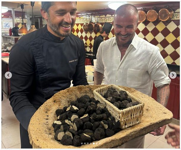 Benjamin Bruno and David Beckham, from a post dated August 11, 2025 | Source: Instagram/davidbeckham