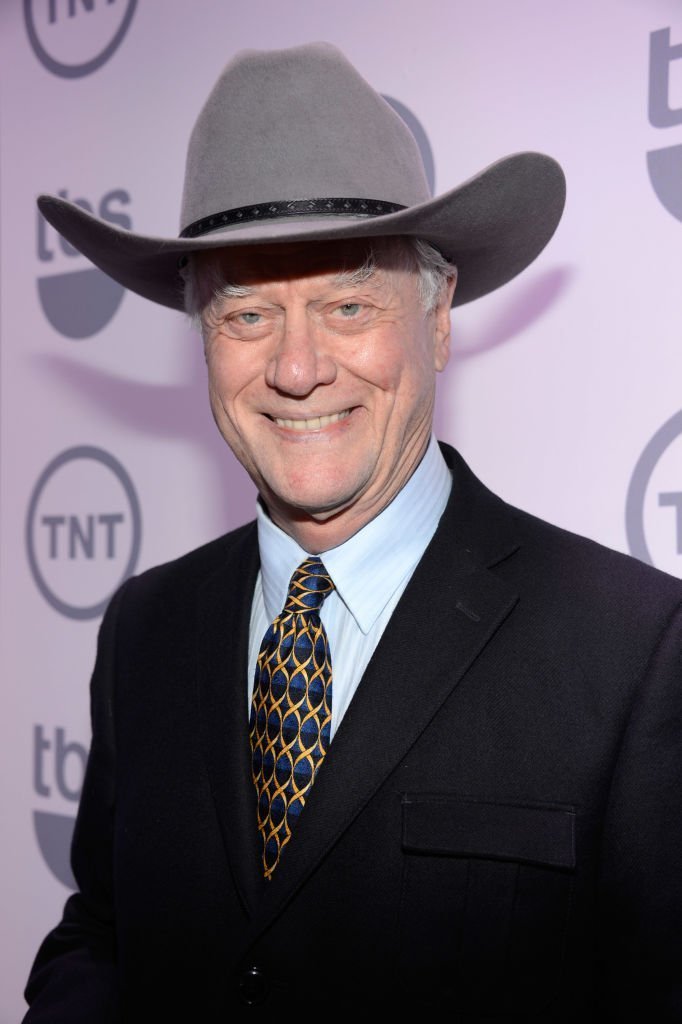 Larry Hagman attends the TNT/ TBS Upfront 2012 at Hammerstein Ballroom | Getty Images