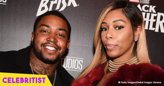 Bambi flaunts baby bump in flowy red outfit in recent picture with husband Lil Scrappy