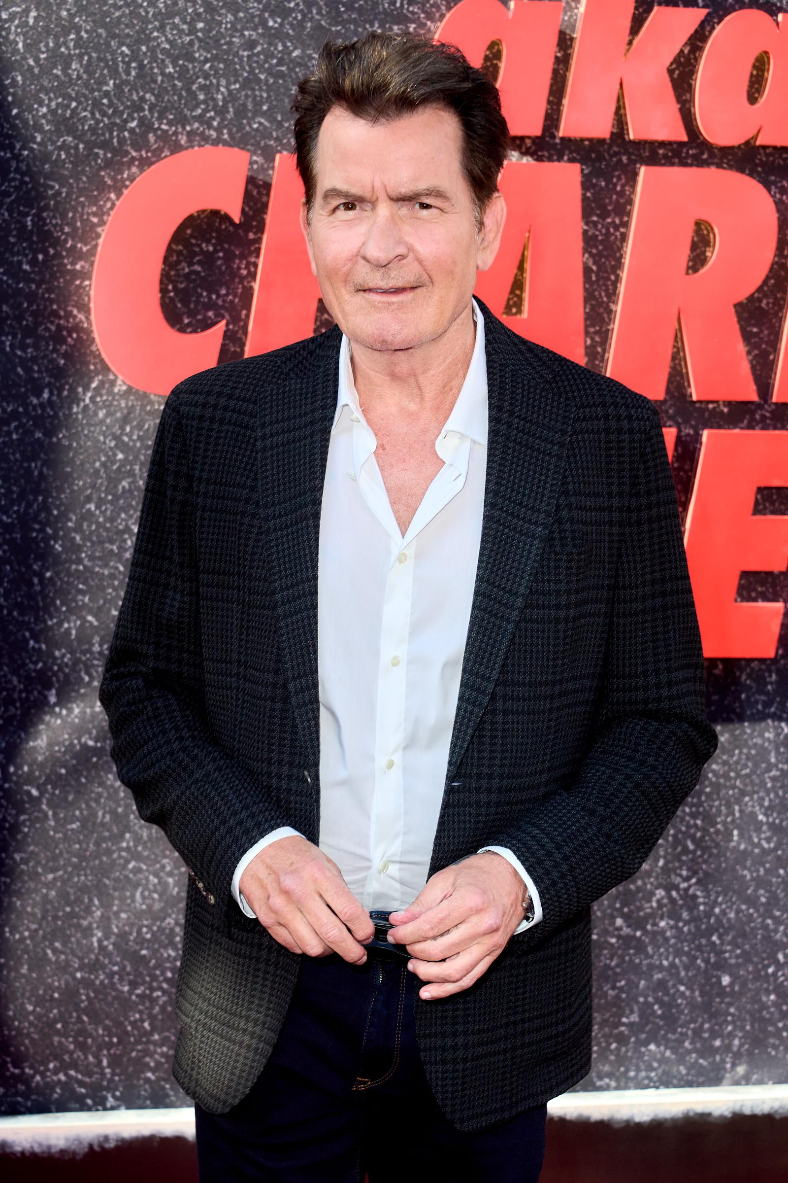 Charlie Sheen attends the Los Angeles Premiere Of Netflix's "aka Charlie Sheen"at TUDUM Theater on September 4, 2025, in Hollywood, California. | Source: Getty Images