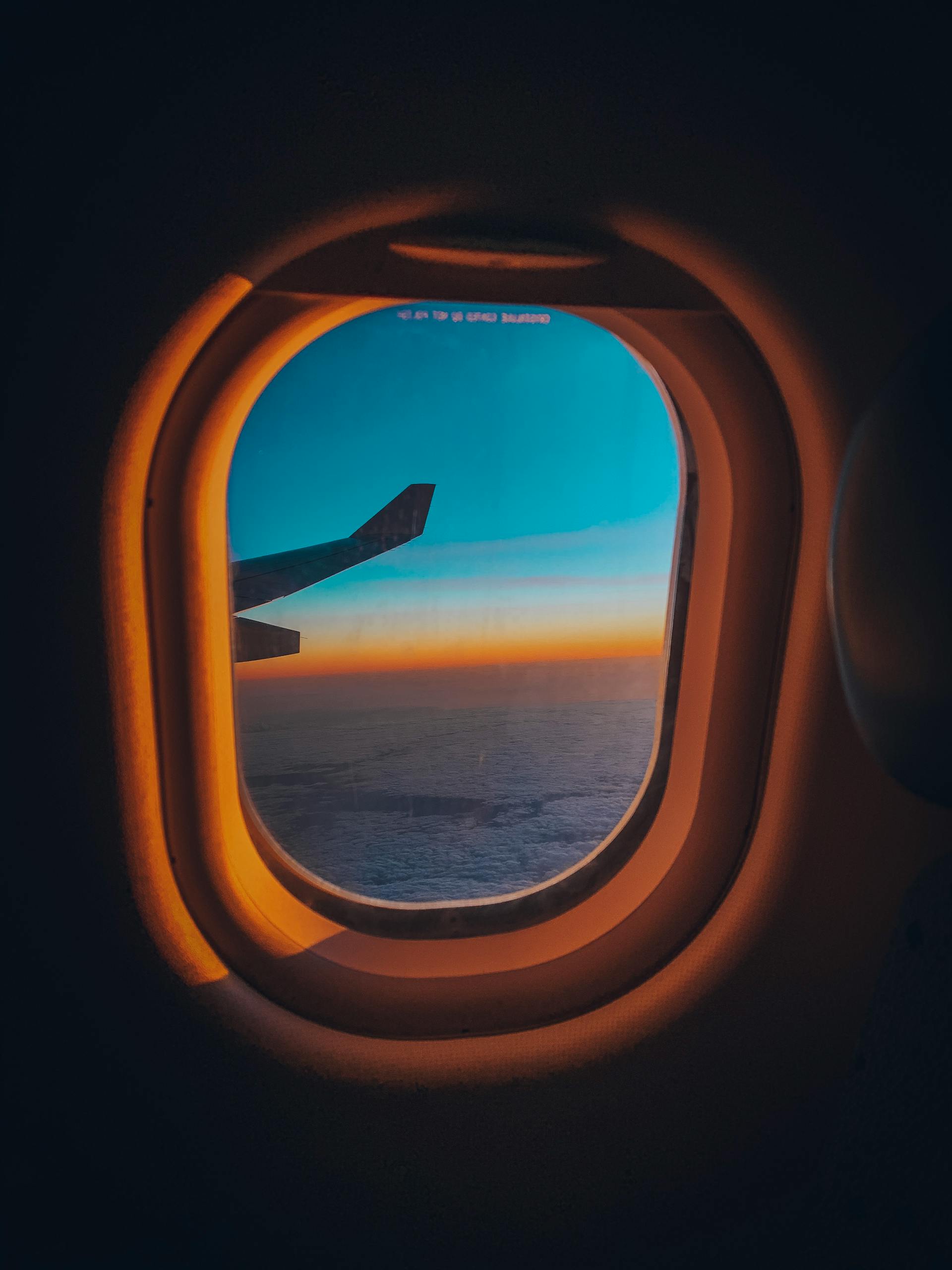 The view from an airplane window | Source: Pexels