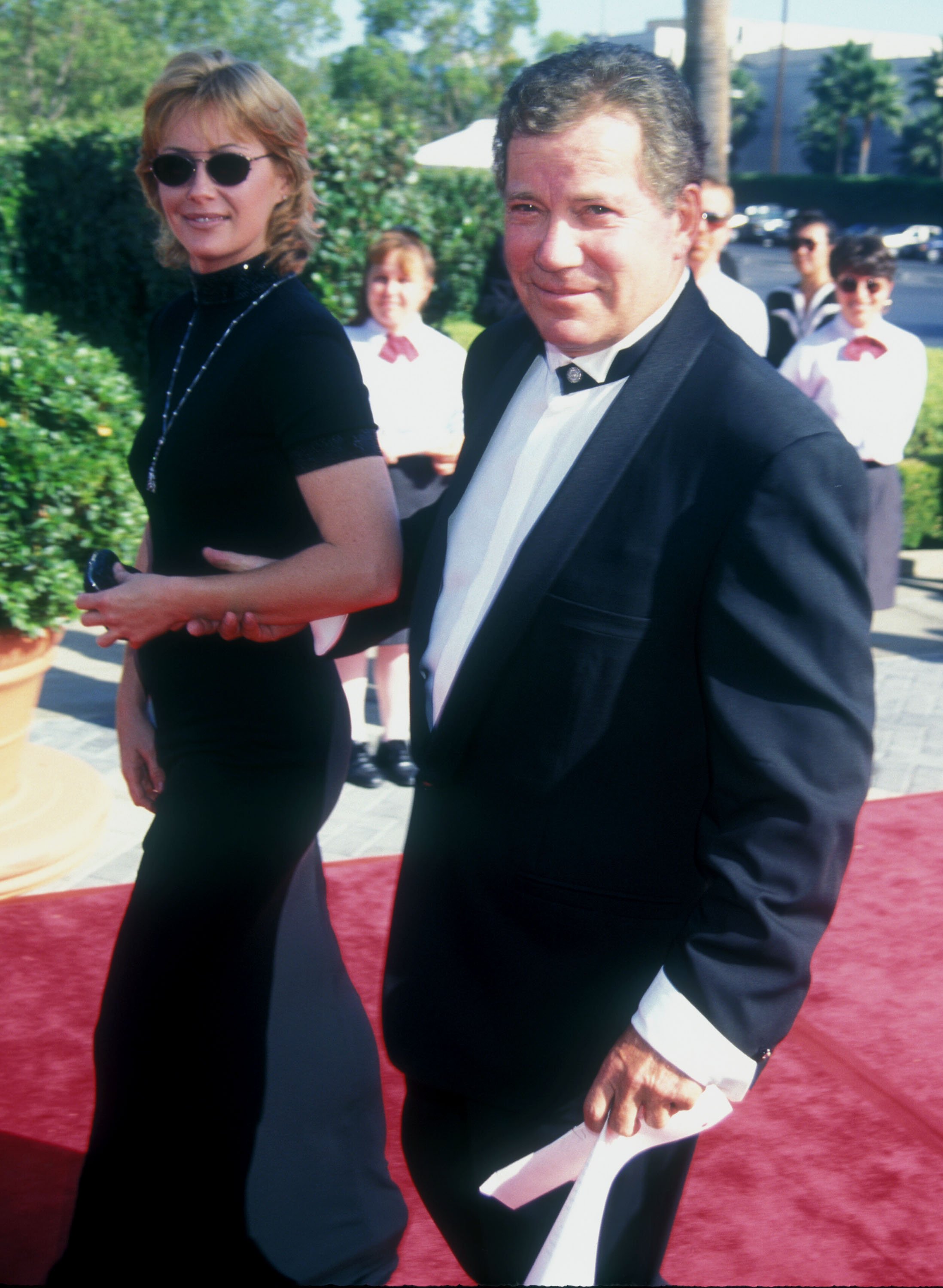 Nerine Kidd and William Shatner during "Star Trek: 30 Years and Beyond - A Live Tribute" at Paramount Studios, in Los Angeles, California, United States, on October 6, 1996. | Source: Getty Images