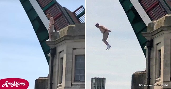 Man who jumped off bridge fined for being intoxicated