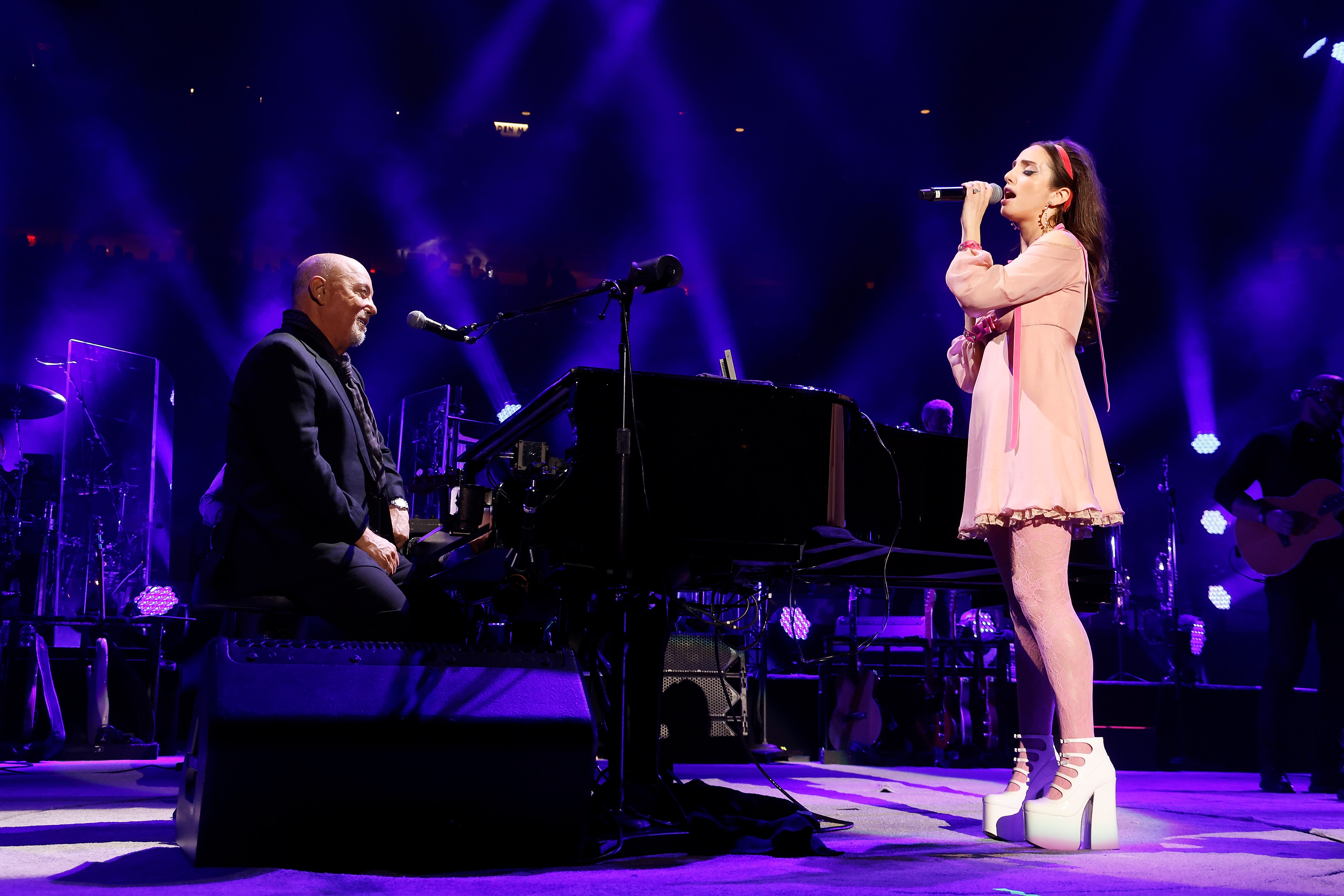 Billy Joel and Alexa Ray Joel perform at Madison Square Garden on April 26, 2024, in New York City. | Source: Getty Images