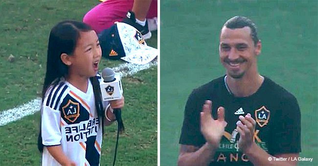 7-year-old stole America’s heart with her powerful rendition of the national anthem at a match