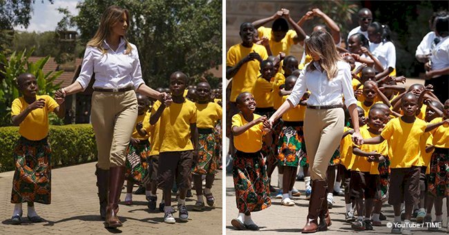 Melania Trump turns heads while gracefully dancing with orphans