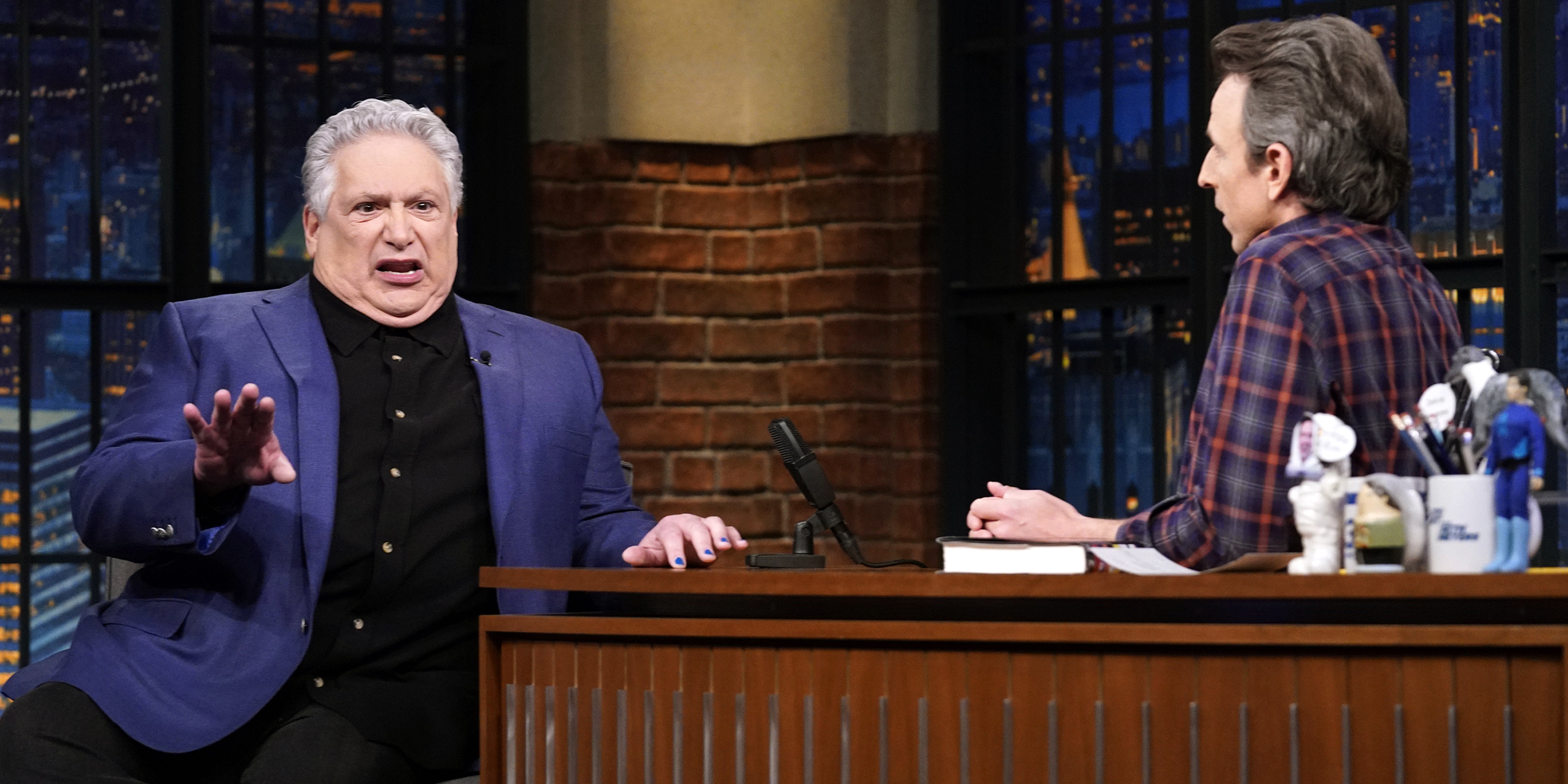 Harvey Fierstein and Seth Meyers | Source: Getty Images