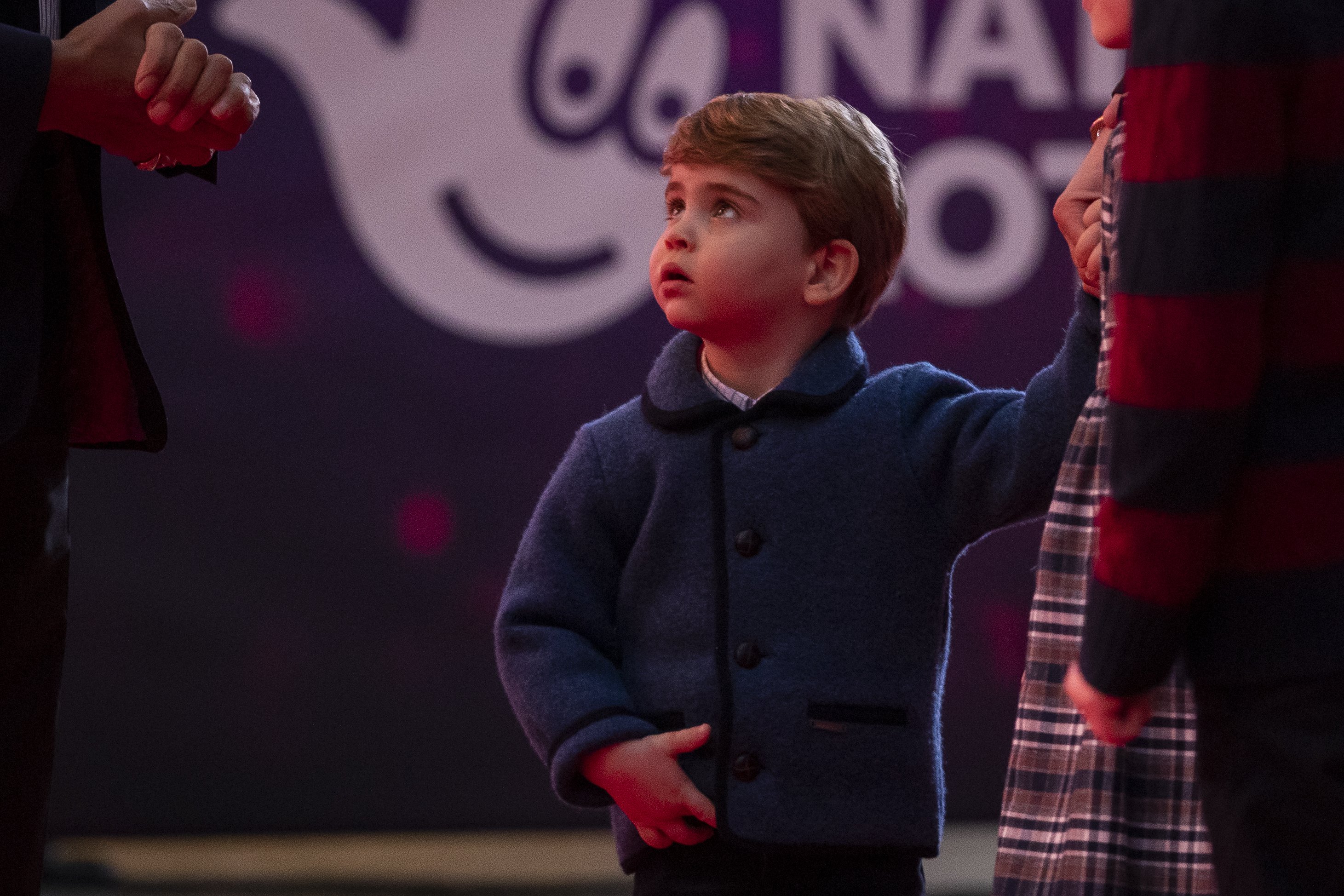 Prince Louis attends a special pantomime performance at London's Palladium Theatre, hosted by The National Lottery, to thank key workers and their families for their efforts throughout the pandemic on December 11, 2020, in London, England. | Source: Getty Images