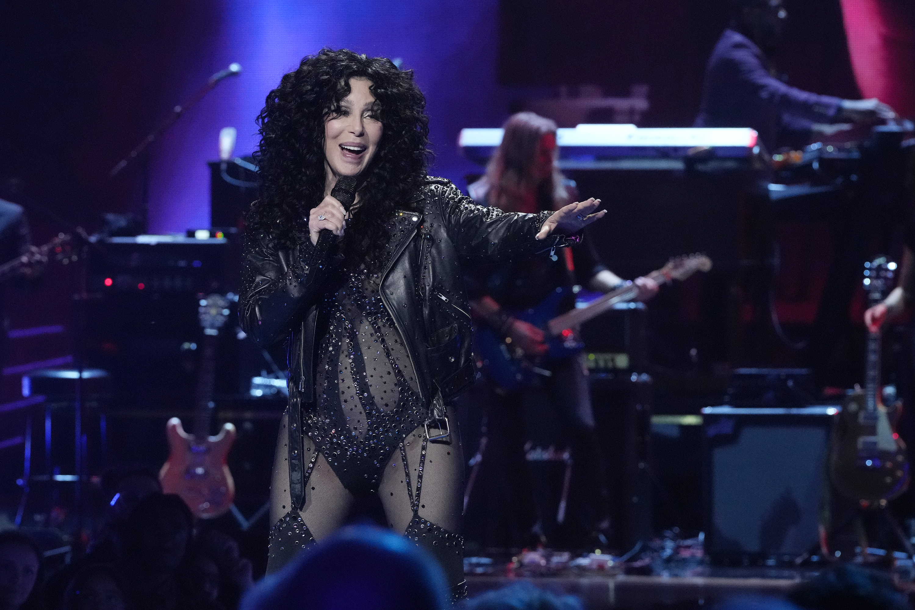 Cher performing at "SNL50: The Homecoming Concert" on February 14, 2025 | Source: Getty Images