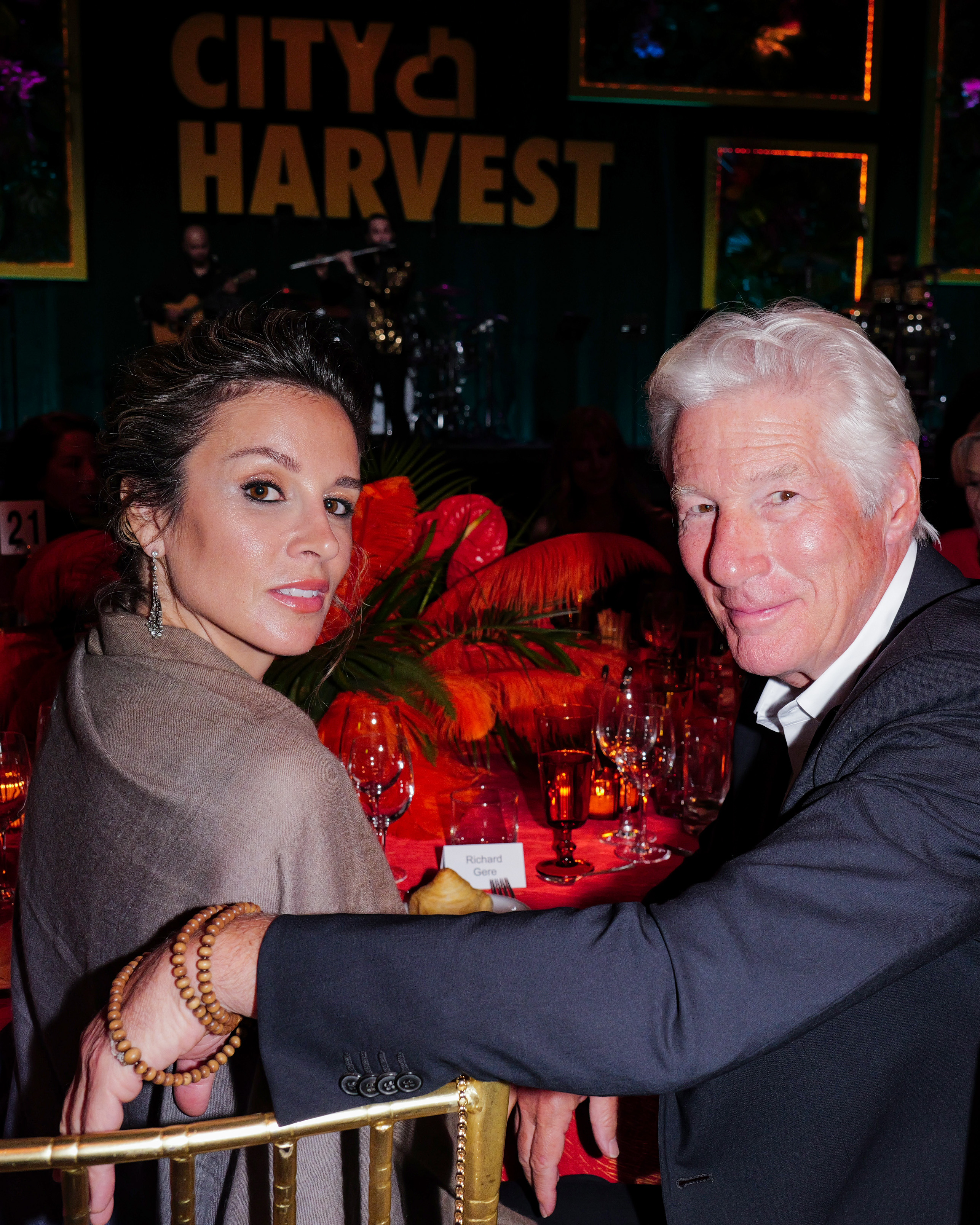 Alejandra Silva and Richard Gere attend as City Harvest Presents The 2025 Gala: Carnaval at Cipriani 42nd Street on April 22 in New York City | Source: Getty Images