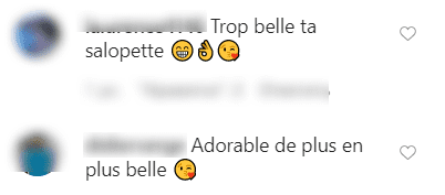 Capture d'écran de commentaire sur la publication de Sophie. | Photo : Instagram