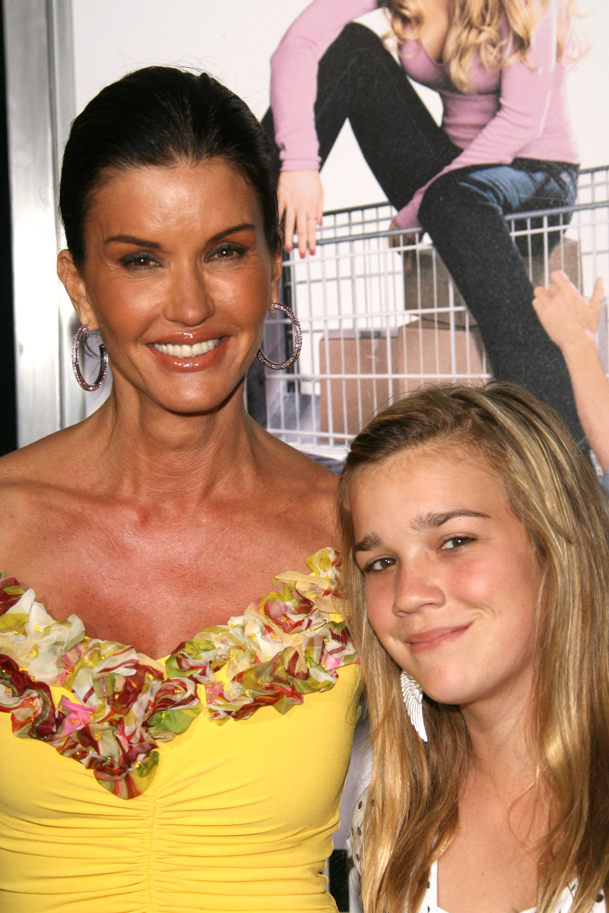 Janice Dickinson and her daughter Savannah in Los Angeles, California in 2006 Source: Getty Images